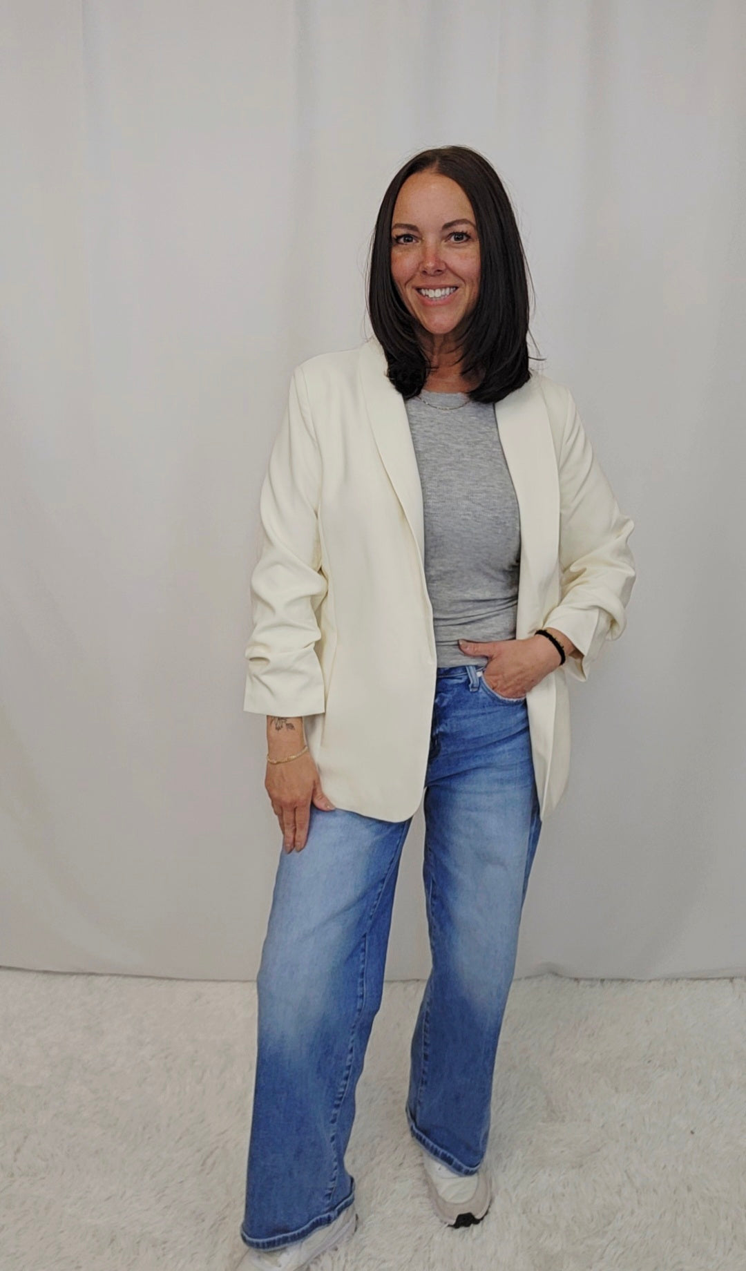 Ava Cream Blazer