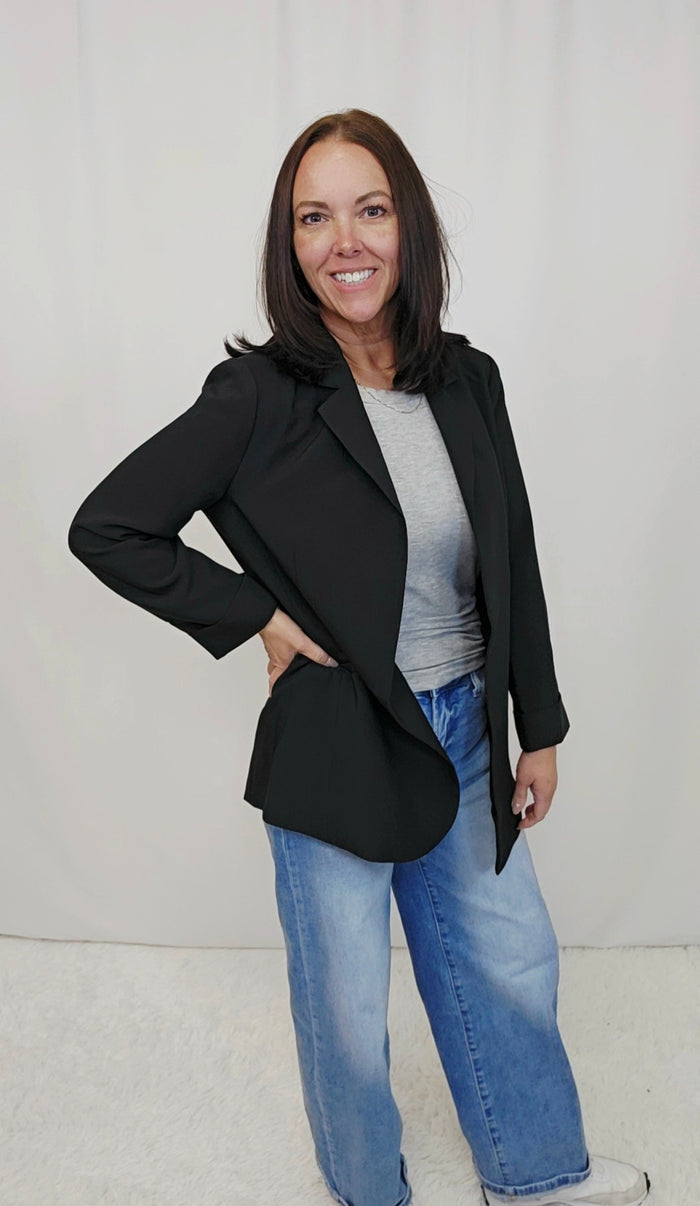 Aria Black Blazer