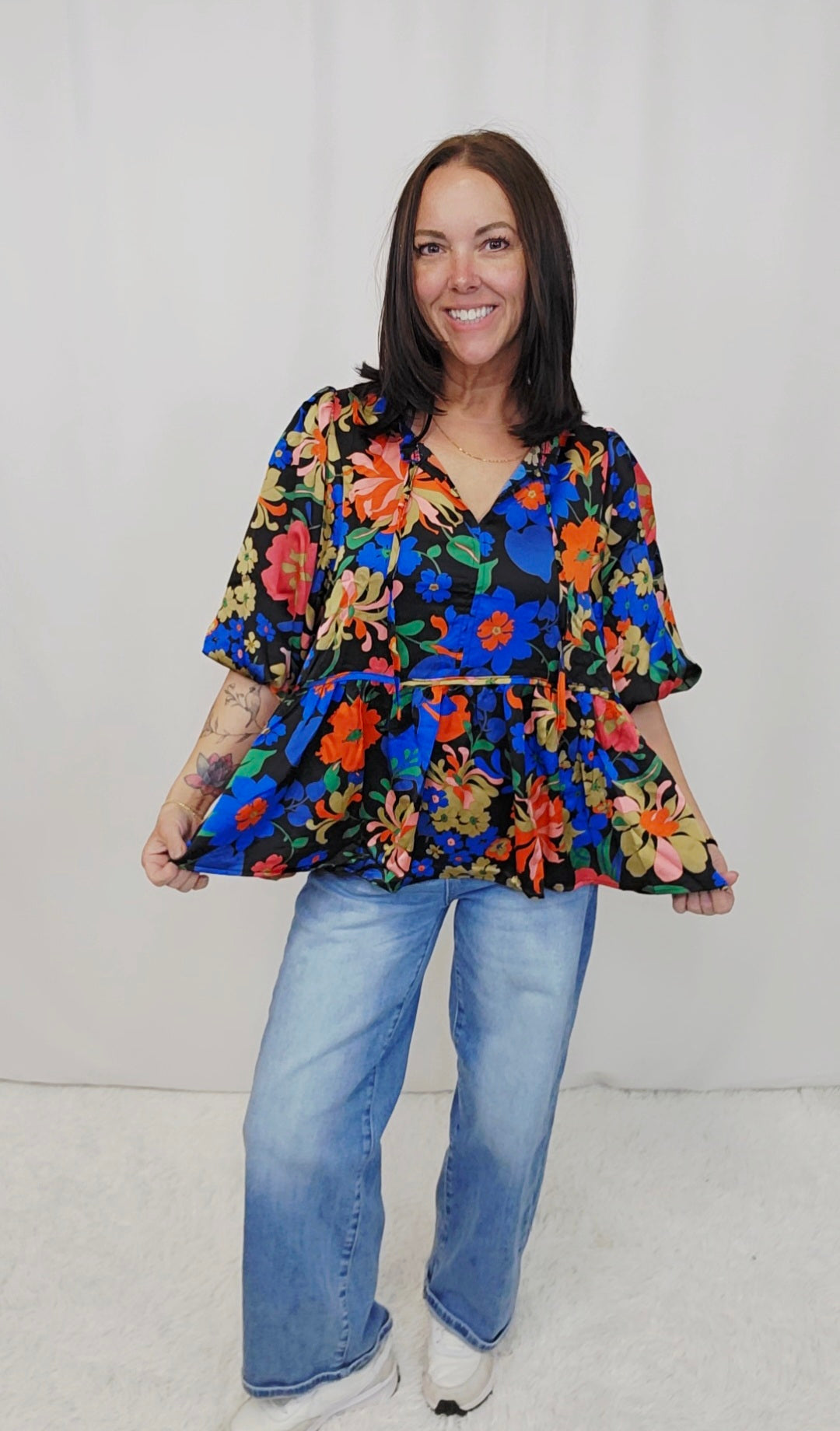 Floral Babydoll Top