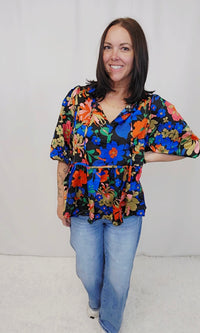 Floral Babydoll Top