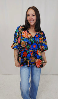 Floral Babydoll Top