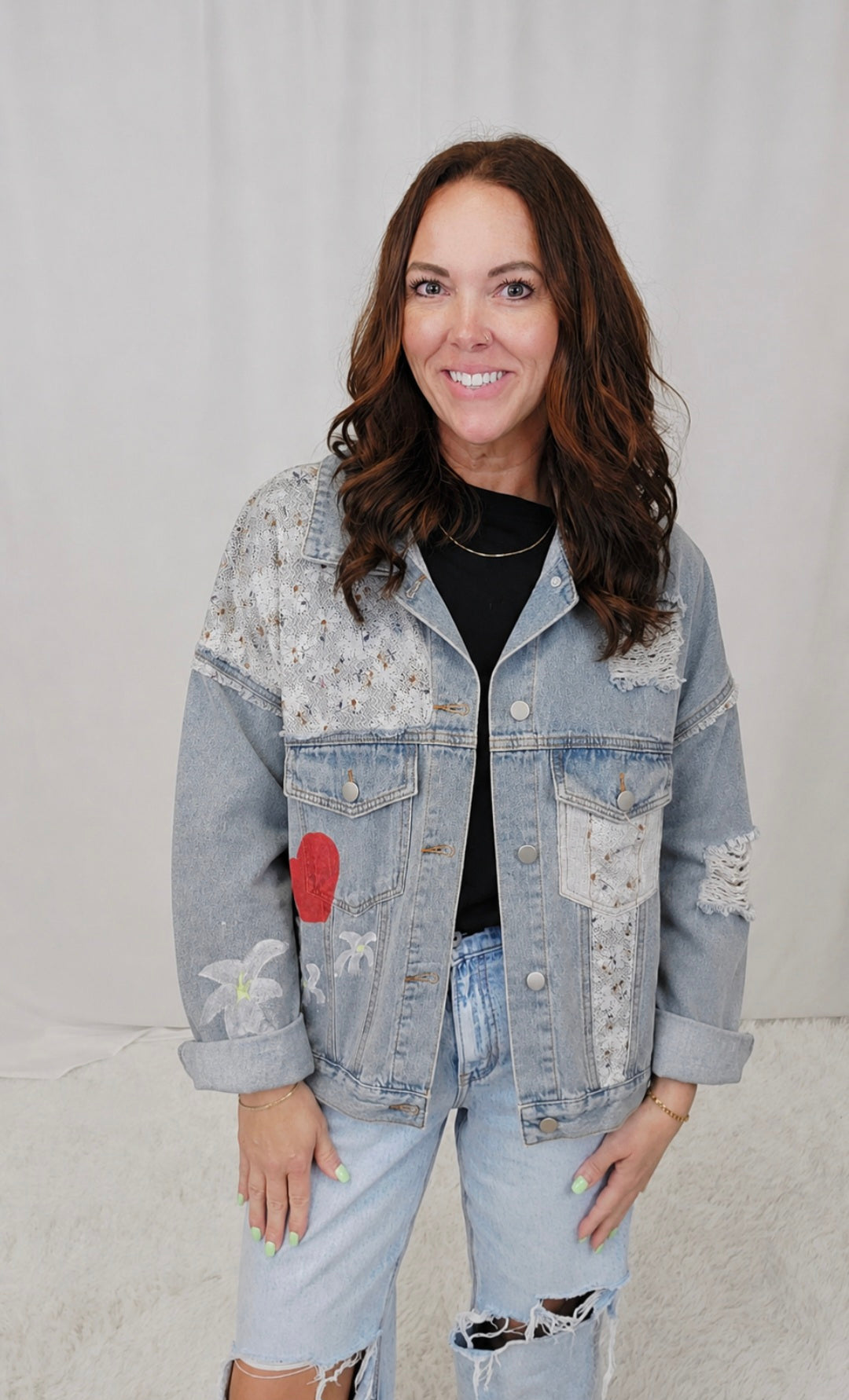 Denim Patch/Print Jacket
