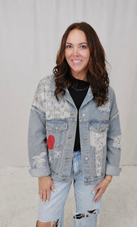 Denim Patch/Print Jacket