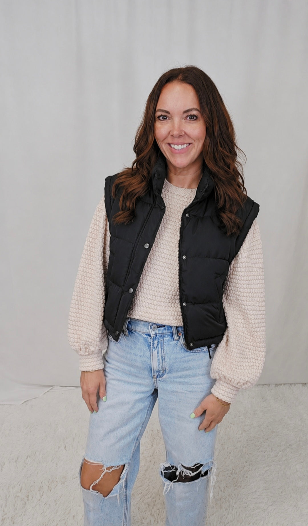 Becky Black Vest