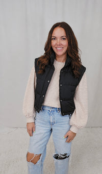 Becky Black Vest