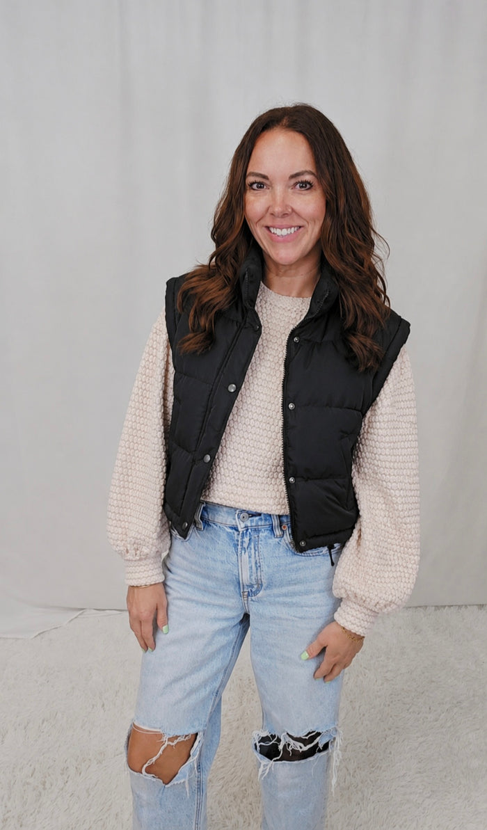 Becky Black Vest