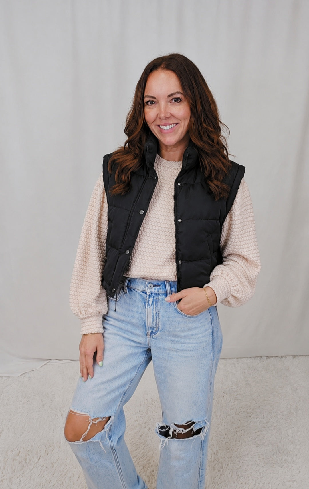 Becky Black Vest