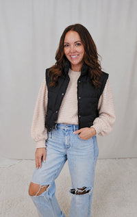 Becky Black Vest