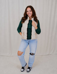 Tessa Cream Tie Vest