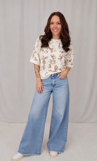 Western Print Tee