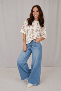 Western Print Tee