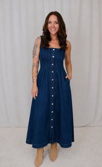Maria Midi Denim Dress