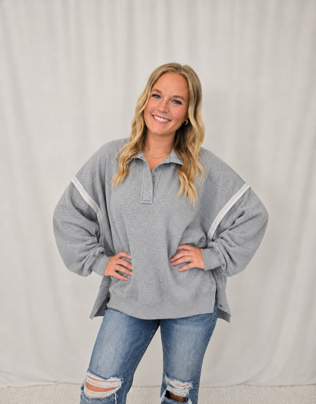 Tamika Henley Sweatshirt