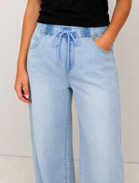 Drawstring Denim Jean
