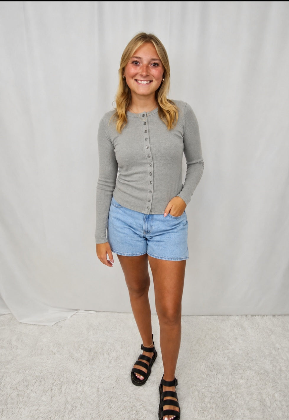 Madelyn Button Top
