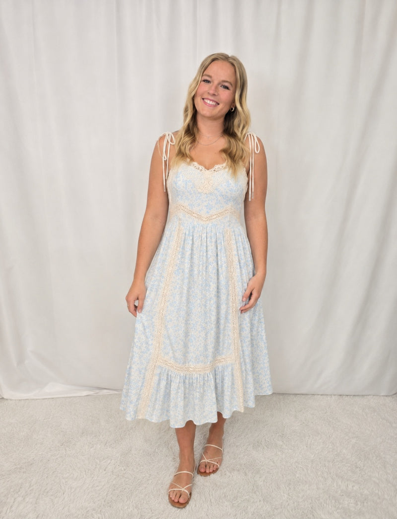 CottageCore Floral Dress