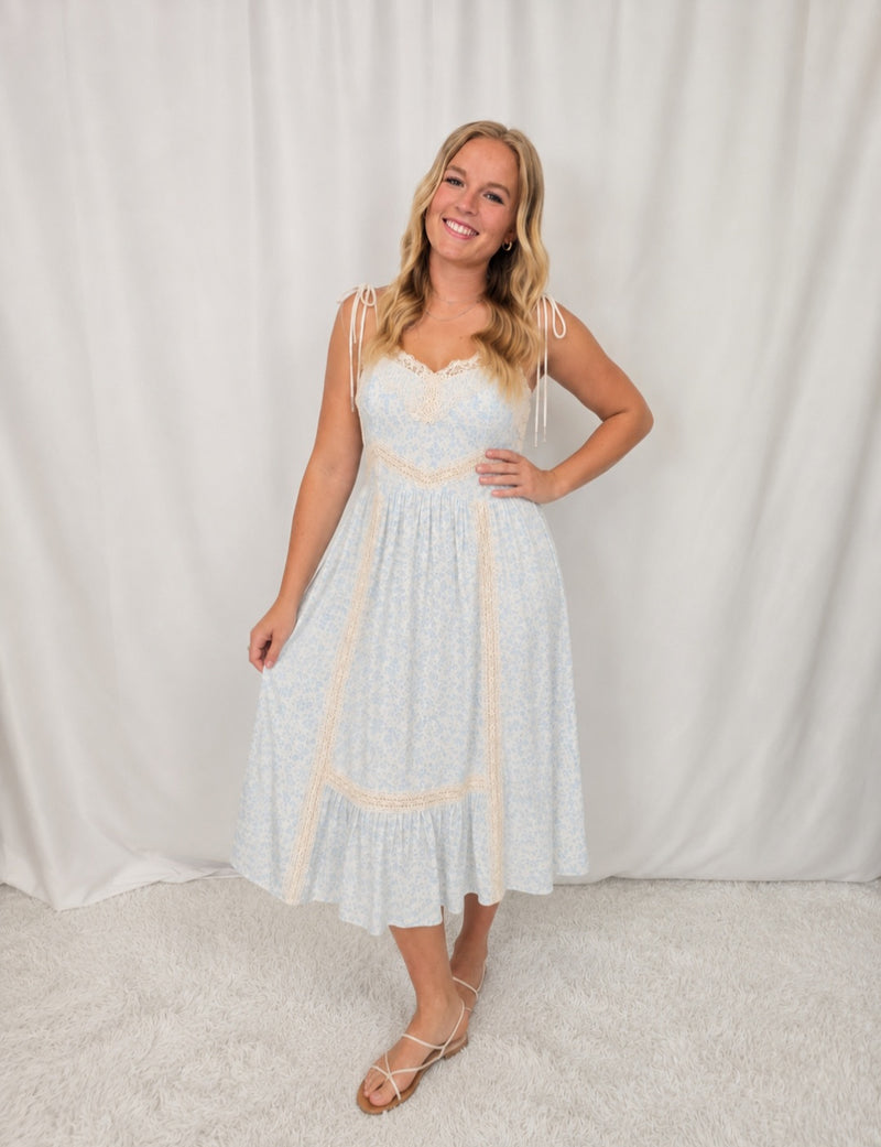 CottageCore Floral Dress