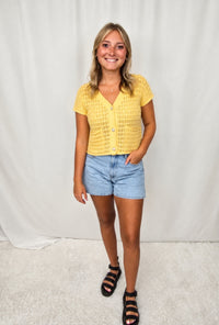 Yasmine Waffle Top