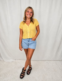 Yasmine Waffle Top