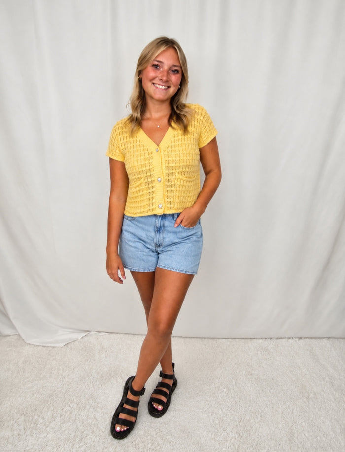 Yasmine Waffle Top