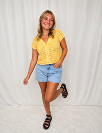 Yasmine Waffle Top