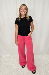 Burnout Wide Leg Pant