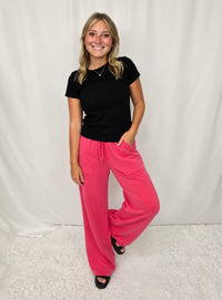 Burnout Wide Leg Pant