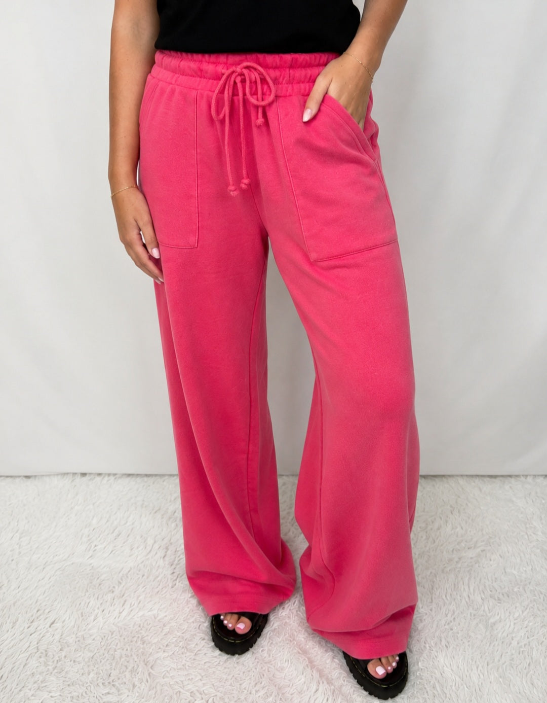 Burnout Wide Leg Pant