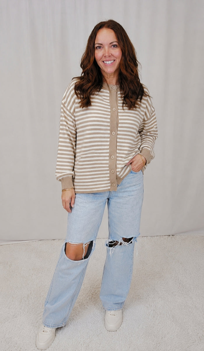 Rowan Striped Cardigan