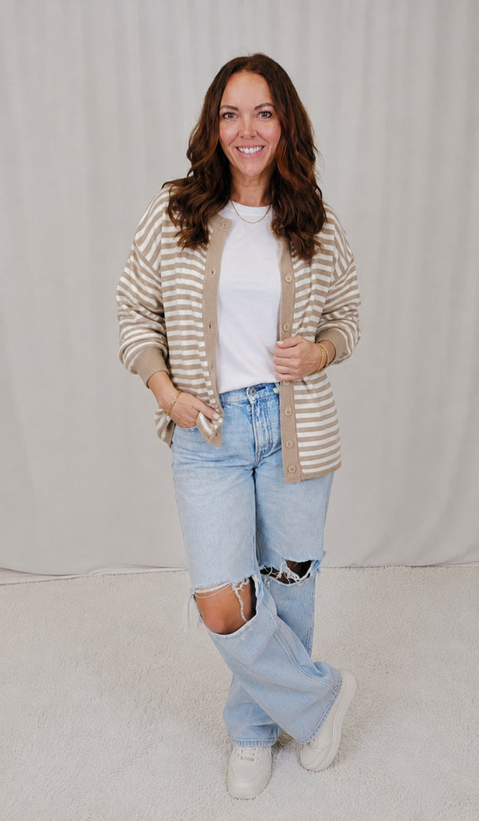 Rowan Striped Cardigan