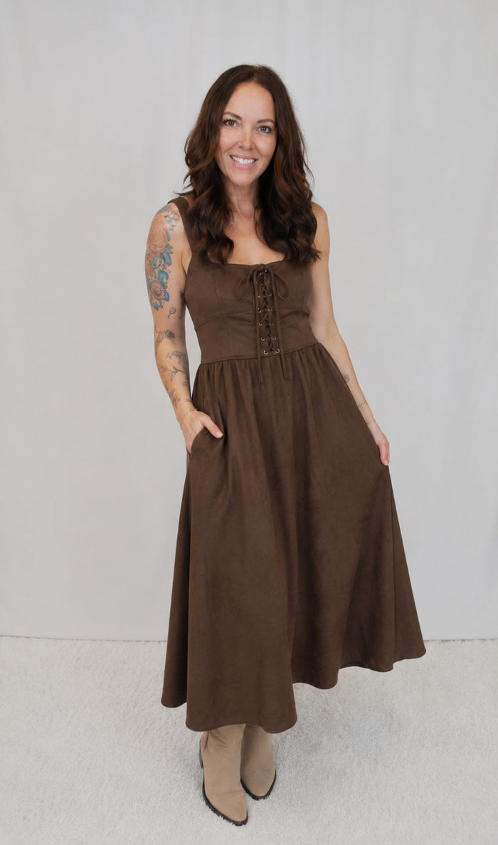 Mia Suede Dress