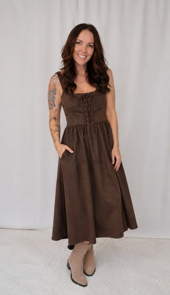 Mia Suede Dress
