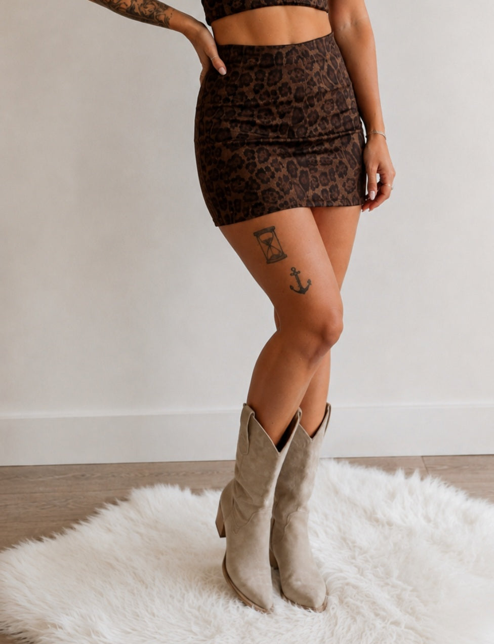 Freya Leopard Skirt
