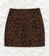 Freya Leopard Skirt