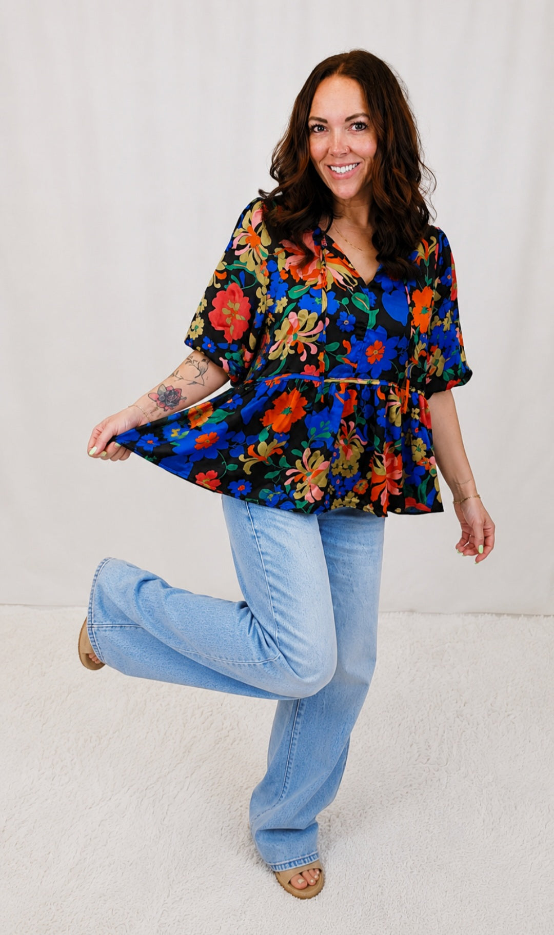 Floral Babydoll Top