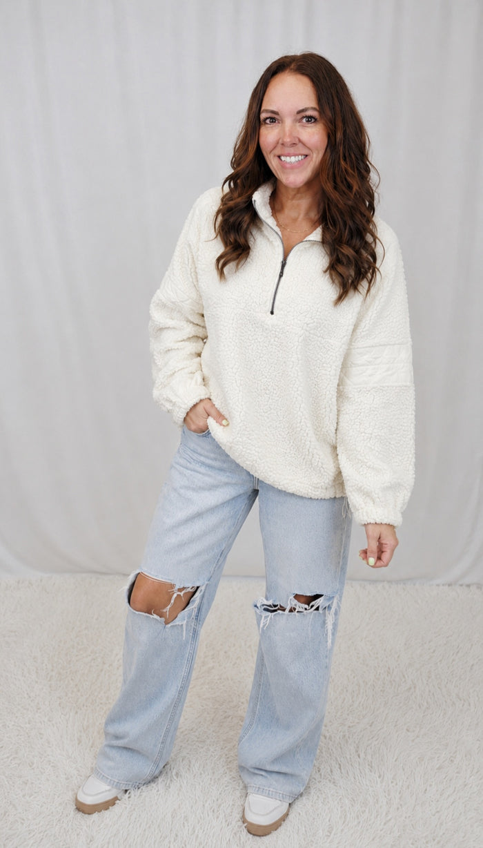 Cassie Cream Sherpa