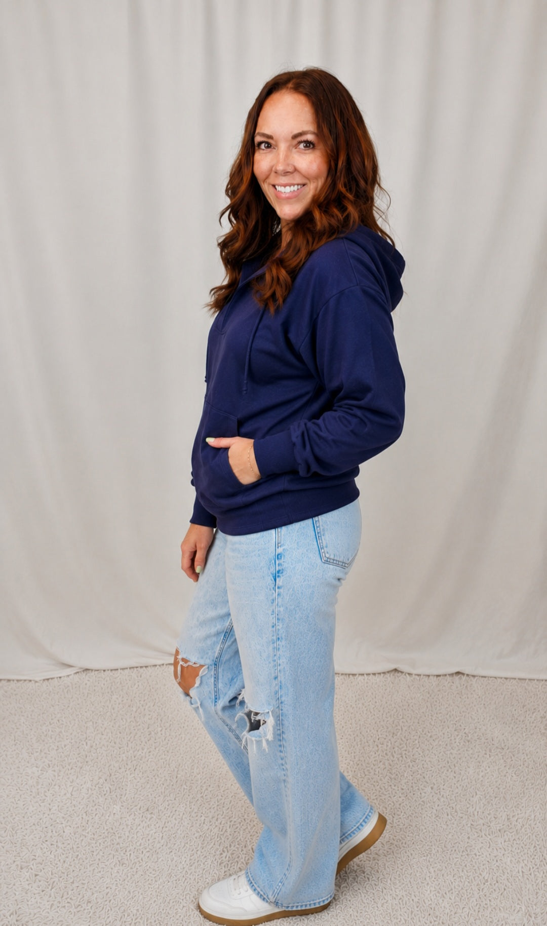 Navy Basic Hoodie