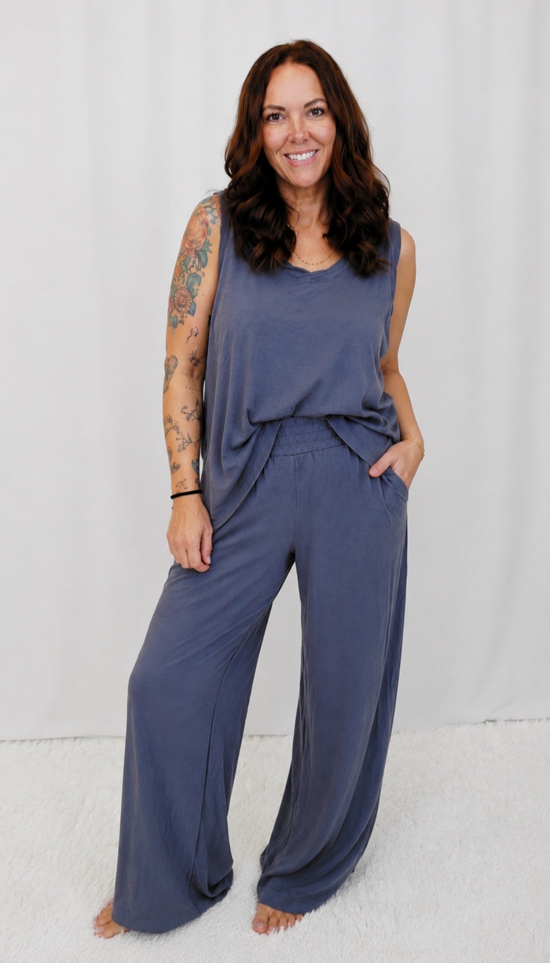 Cotton Laid-Back Tank SET