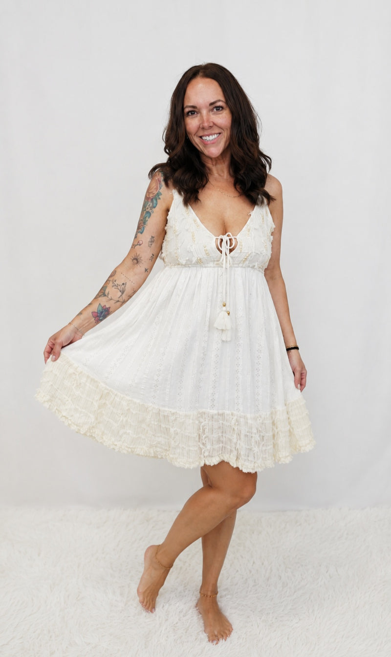 Tiered Tassel Dress
