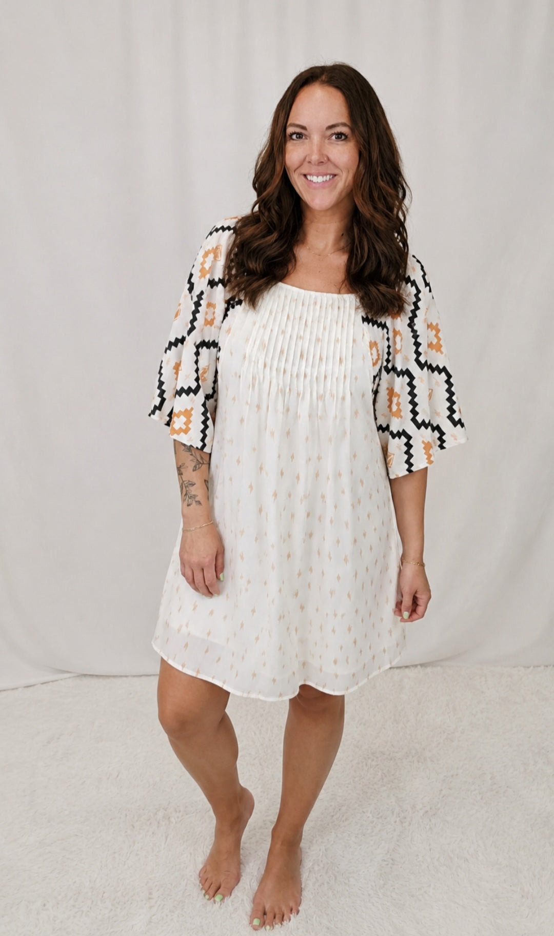 Western Beige Dress