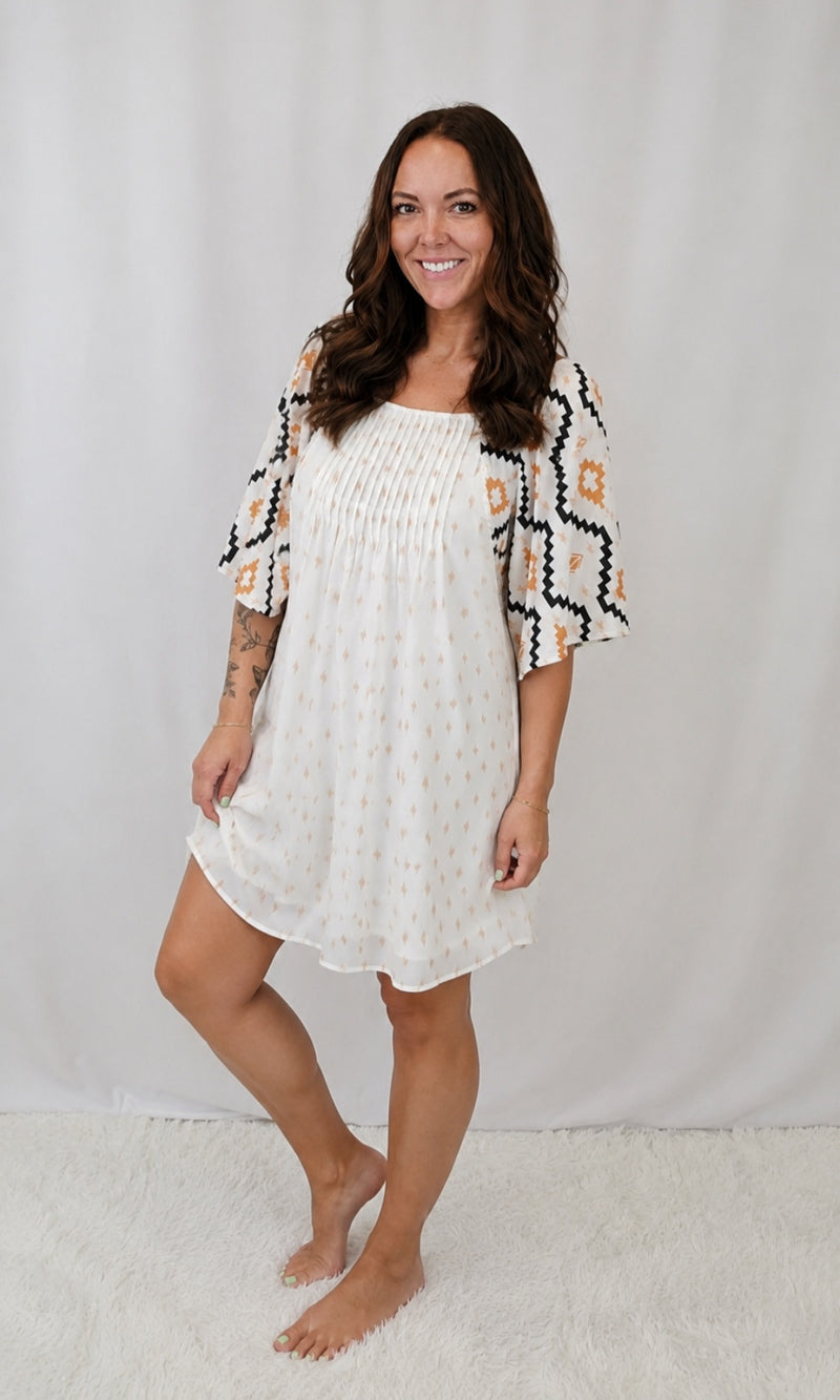 Western Beige Dress