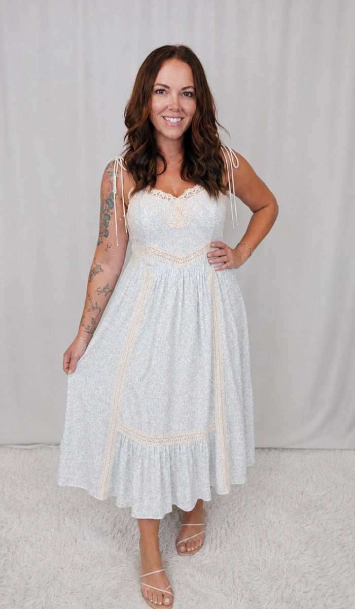 CottageCore Floral Dress