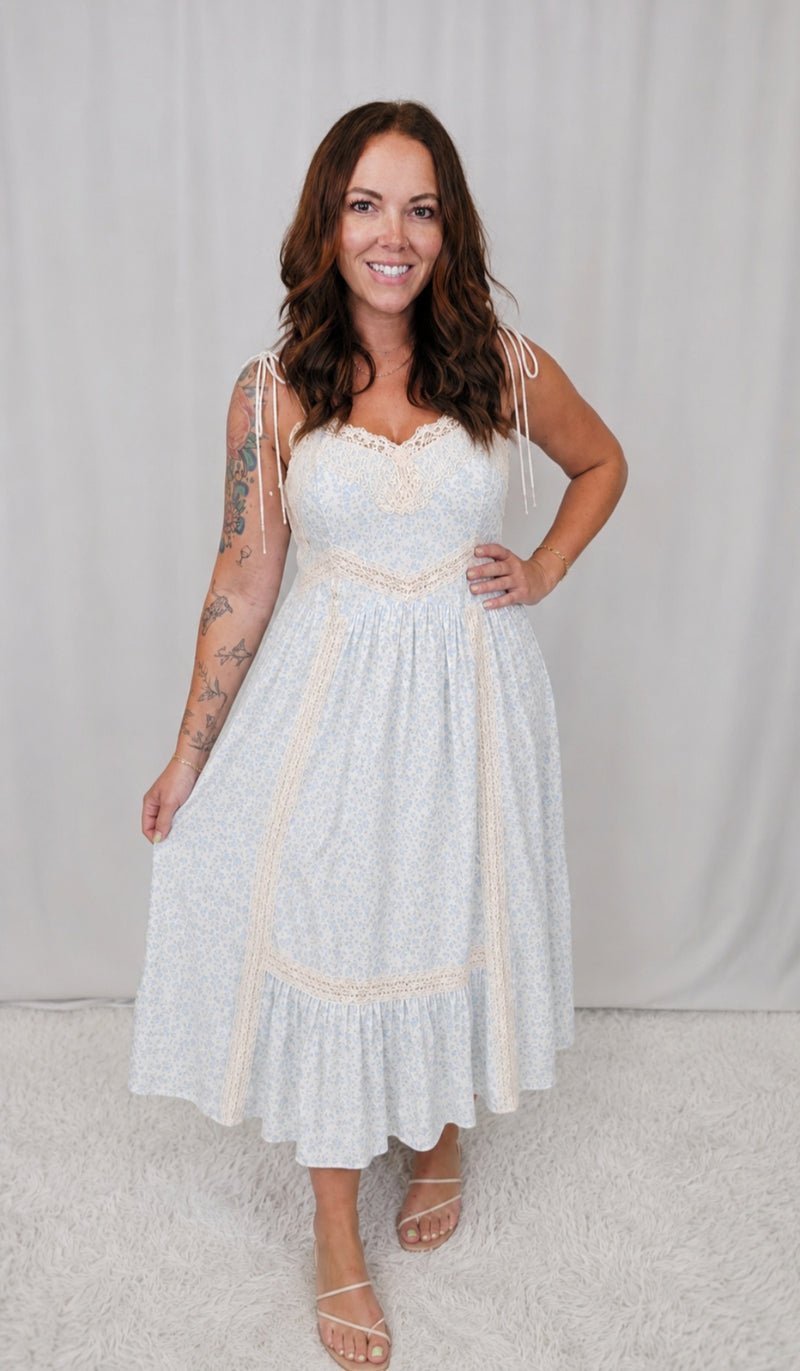 CottageCore Floral Dress