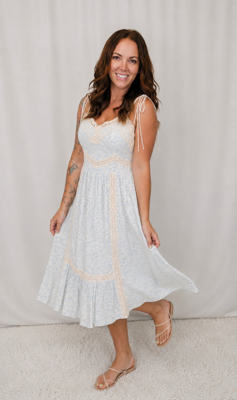 CottageCore Floral Dress