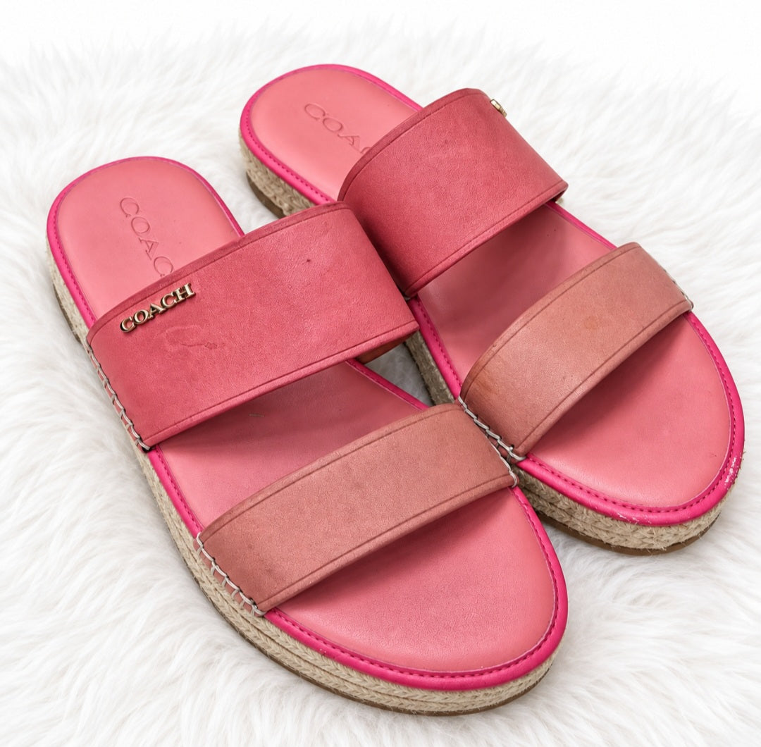 Pink Coach Sandals