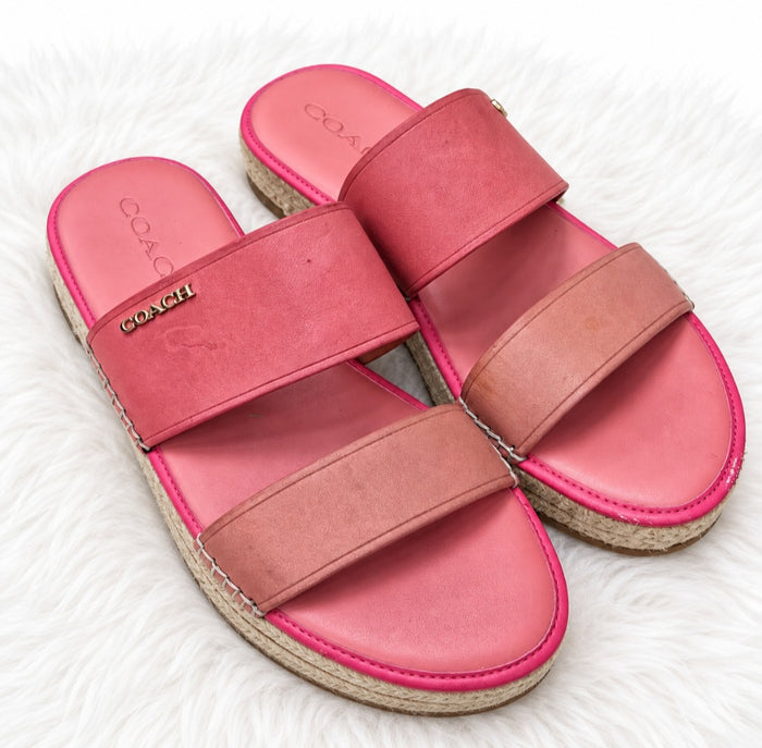Pink Coach Sandals