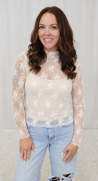 Shirley Sheer Lace Top