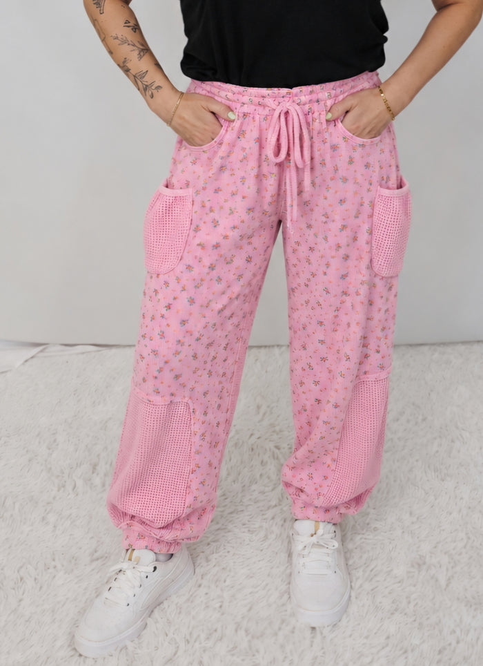 Bubblegum Waffle Joggers
