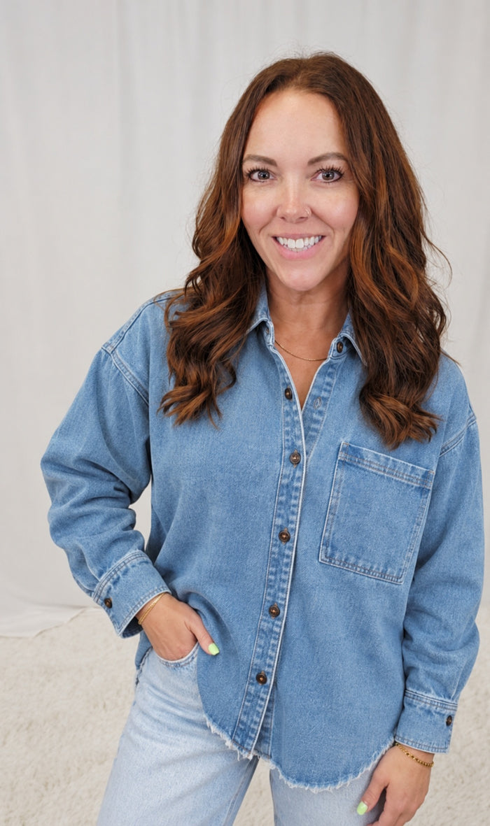 Donna Denim Shirt