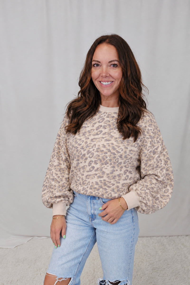 Willow Leopard Sweatshirt